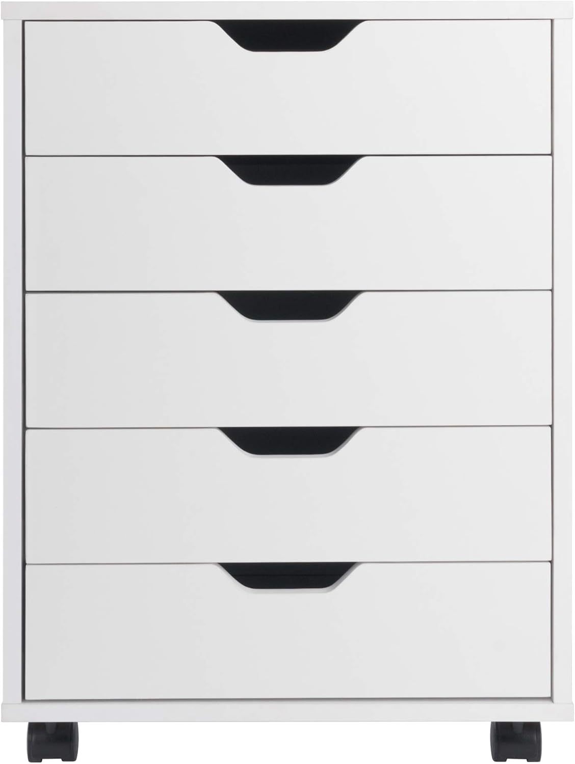 Winsome Wood Halifax 5-Drawer Cabinet, Blanco