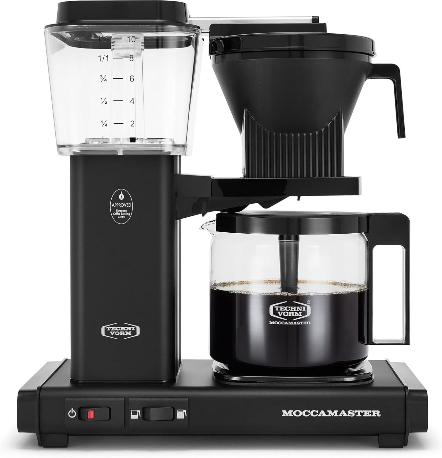 Moccamaster 53948 KBGV Select - Cafetera de 10 tazas, negro mate, 40 onzas, 1.25 l