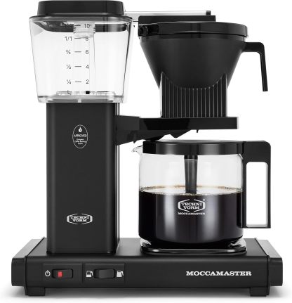 Moccamaster 53948 KBGV Select - Cafetera de 10 tazas, negro mate, 40 onzas, 1.25 l