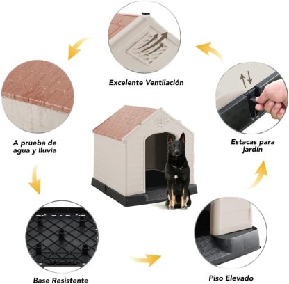 Casa Razas Grandes y Medianas - Casa de Perro Grande Térmica Exterior Dog House Large Breed