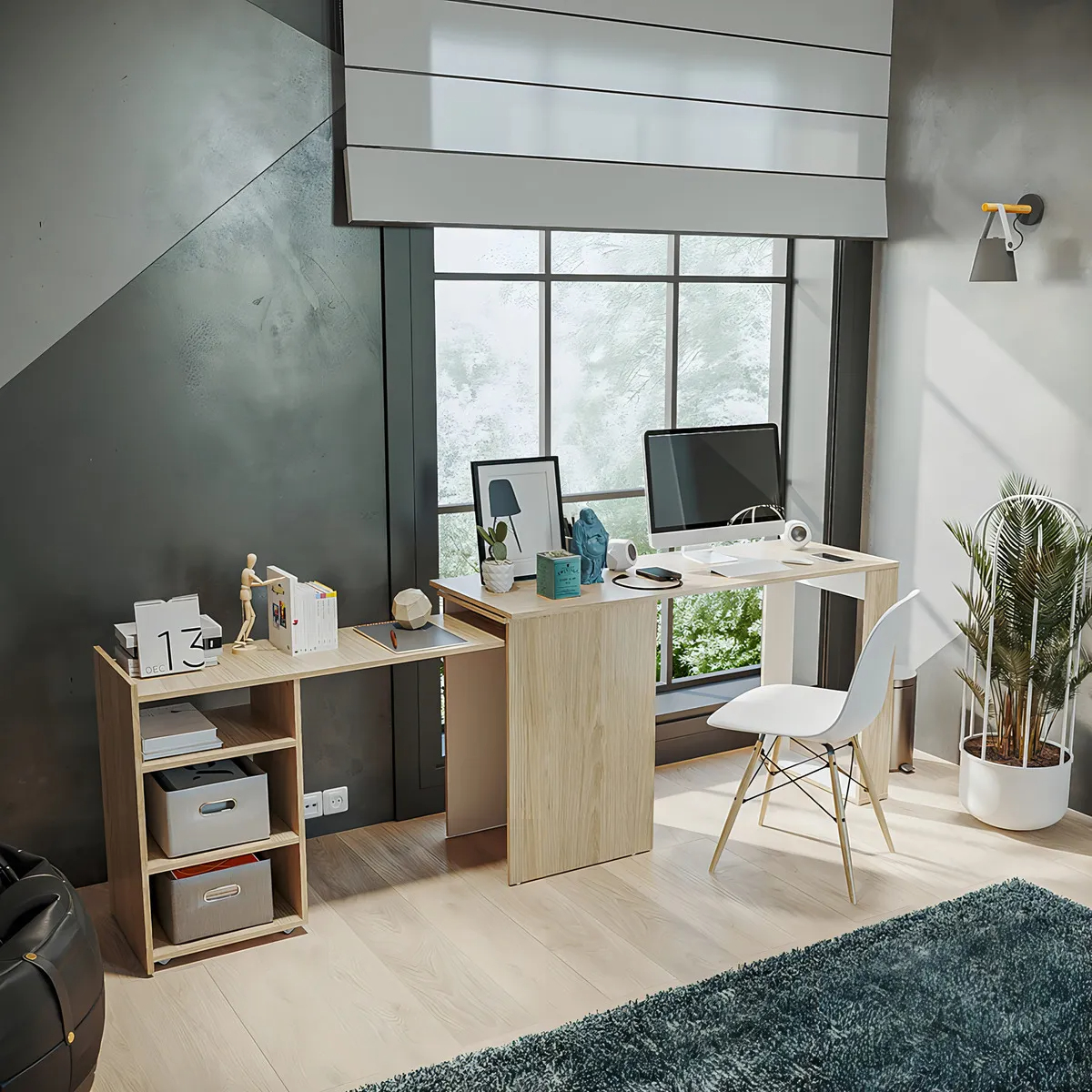 Escritorio Expandible Spaqua Color Rovere