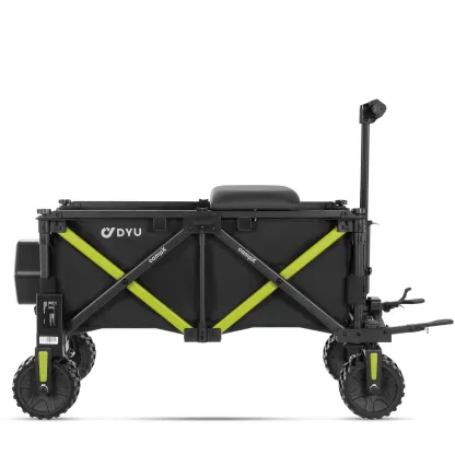 Carrito Eléctrico Plegable para Carga | 1200W Doble Motor | Opciones con Asiento para Conducir y Remolcar