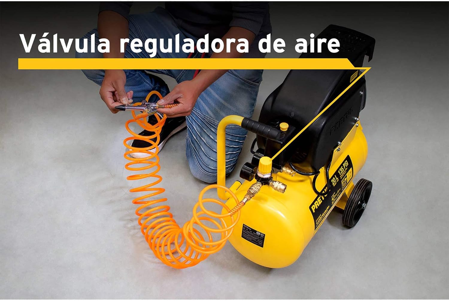 Pretul COMP-20LP, Compresor horizontal, 20 L, 2-1/2 HP (potencia máxima), 127 V