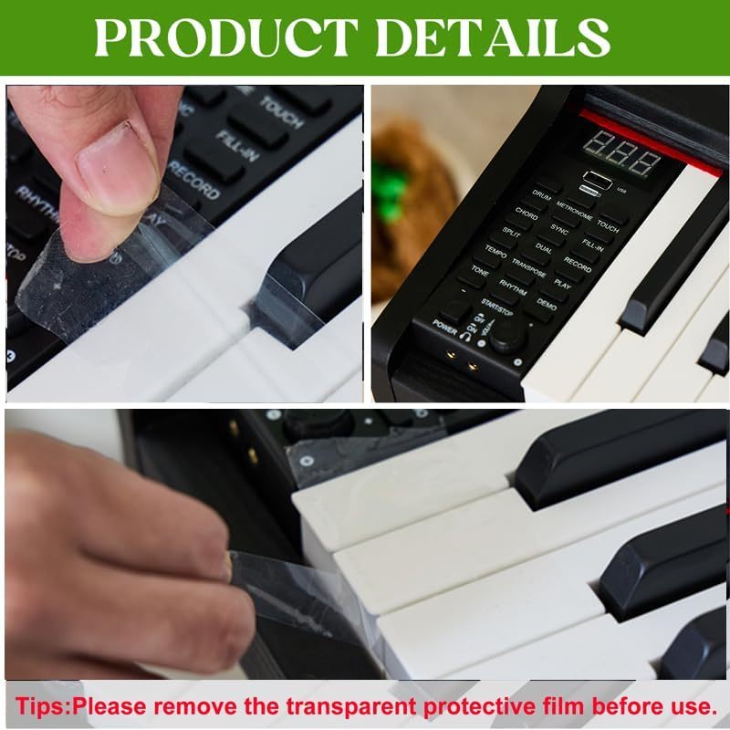 Teclado digital para piano de 88 teclas semiponderado, piano eléctrico de tamaño completo para principiantes, con soporte de partitura, pedal, adaptador de corriente, modo de auriculares,
