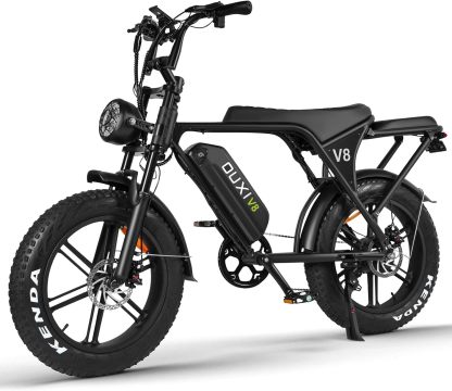 OUXI V8 - Bicicleta eléctrica para Adultos, Bicicleta de montaña eléctrica con Motor de 750 W, 48 V, 15 Ah, batería extraíble más Grande, 31 mph, 20 Pulgadas, Bicicleta E, Bicicleta Shi-Mano 7