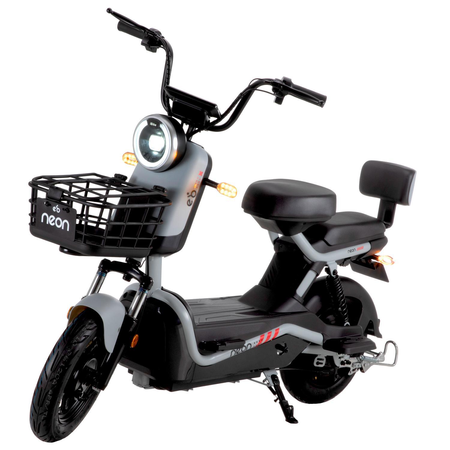 Bicicleta Eléctrica Motobici R14 Neon EX-1 Frenos de Tambor 350W 0-38 km/h 50km Acero verde