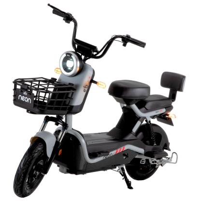 Bicicleta Eléctrica Motobici R14 Neon EX-1 Frenos de Tambor 350W 0-38 km/h 50km Acero verde