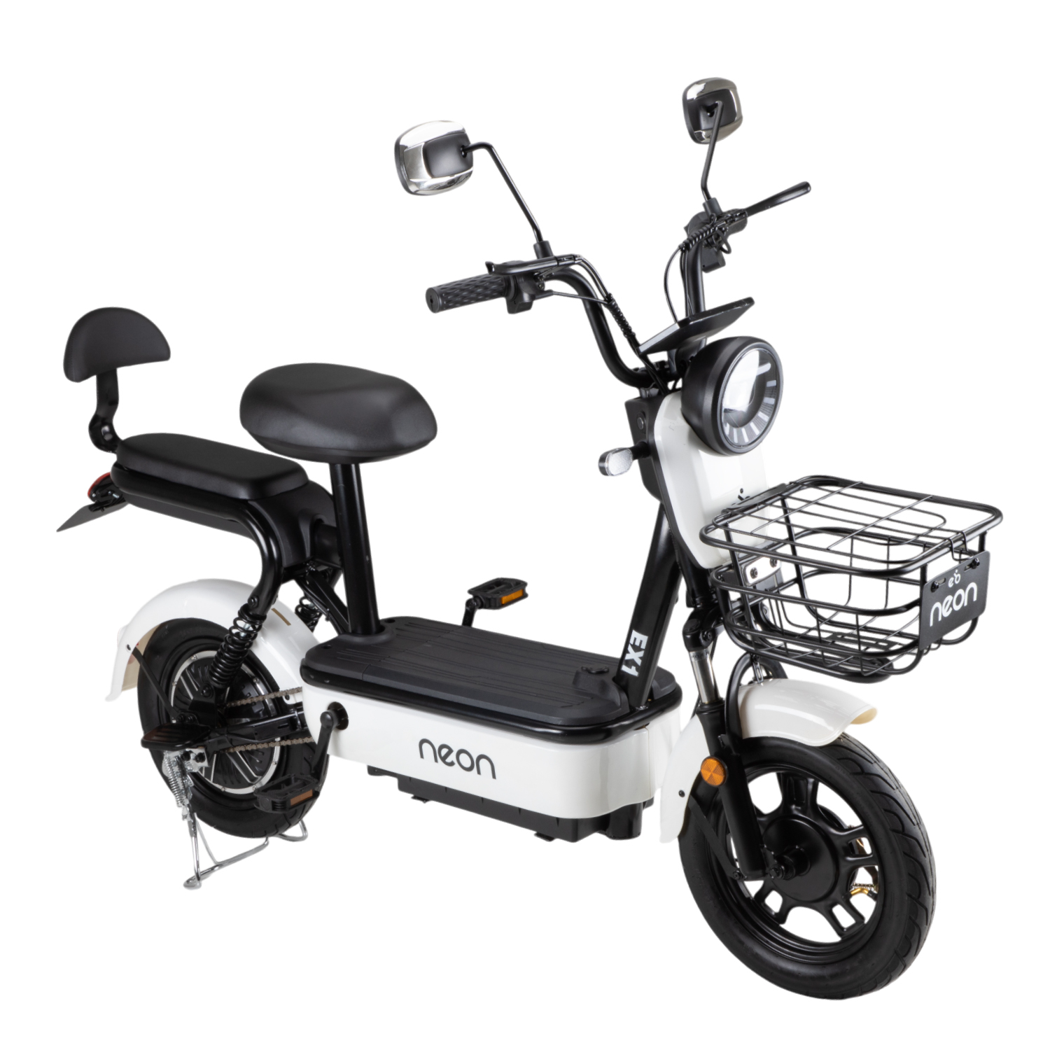 Bicicleta Eléctrica Motobici R14 Neon EX-1 Frenos de Tambor 350W 0-38 km/h 50km Acero verde