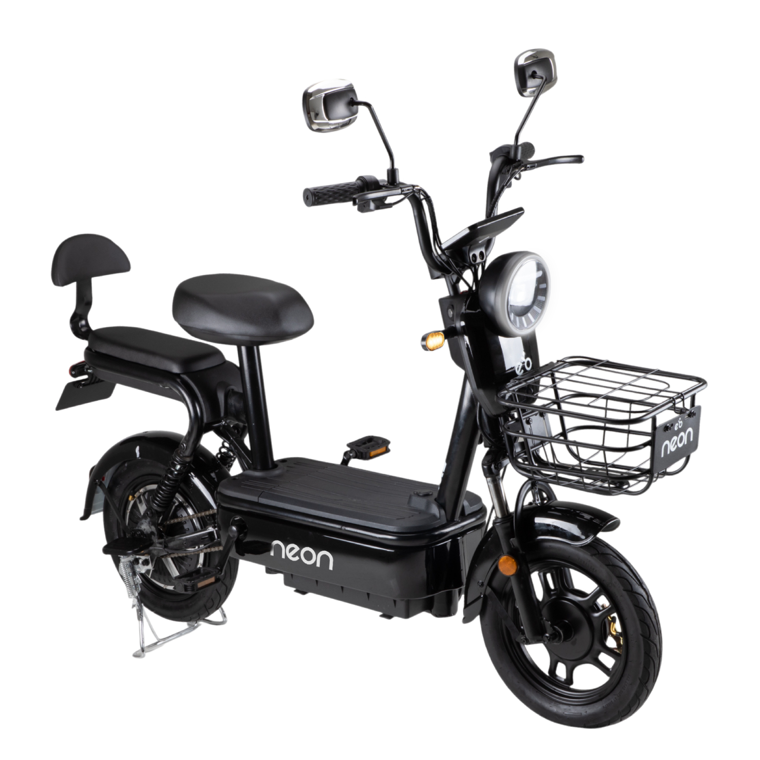 Bicicleta Eléctrica Motobici R14 Neon EX-1 Frenos de Tambor 350W 0-38 km/h 50km Acero verde