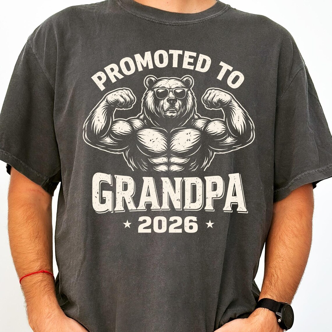 Promoted To Grandpa 2026 T-Shirt