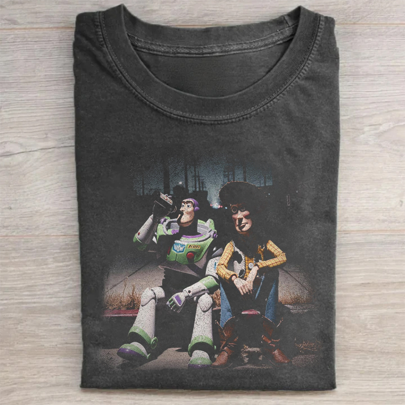 Funny Toy Story Woody Buzz Lightyear T-shirt
