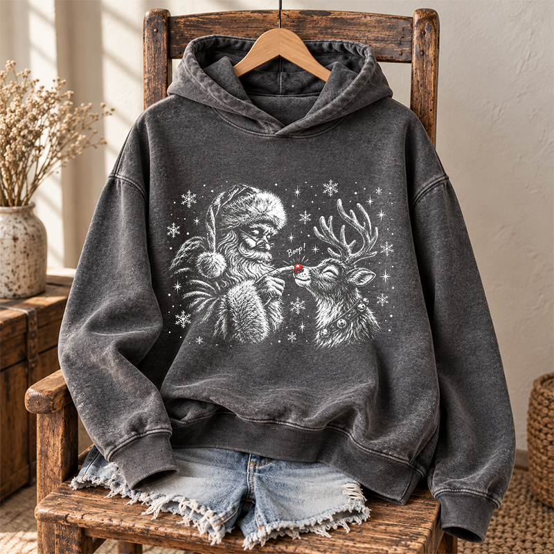 Vintage Santa Claus Boop Hoodie