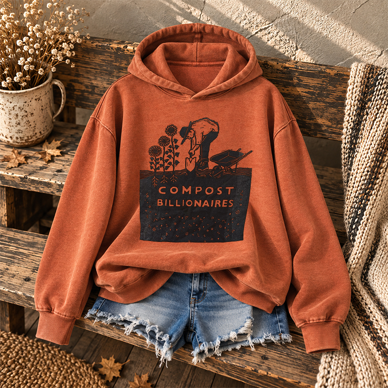 Compost Billionaires Graphic Hoodie