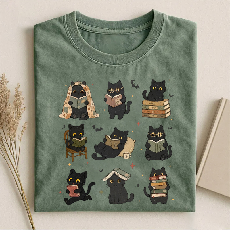 Halloween Black Cat T-shirt Sweatshirt