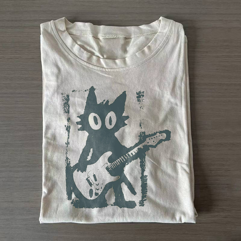 Rock Star Cat T-shirt