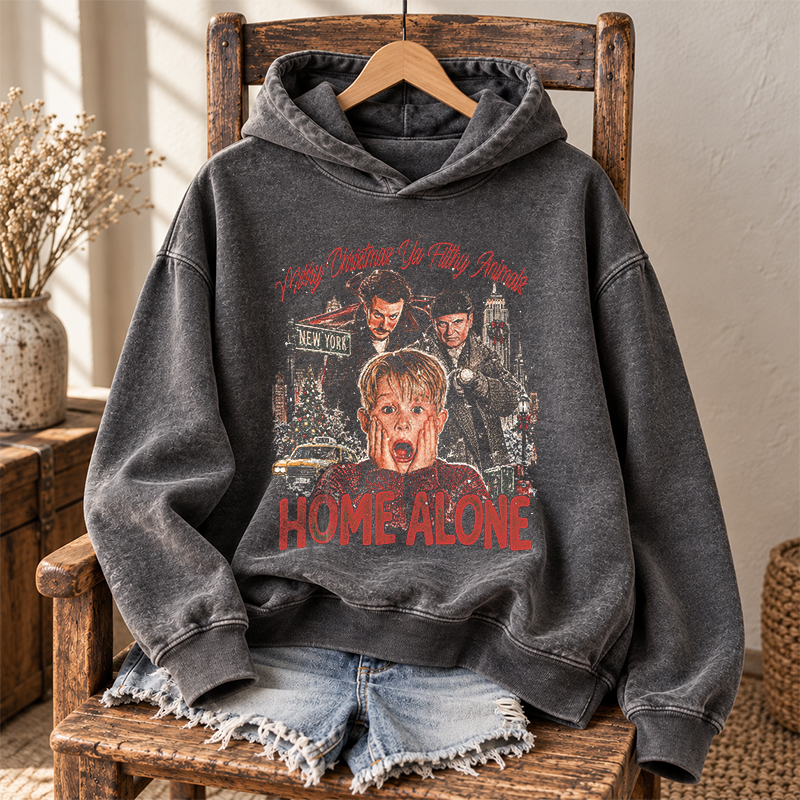 Home Alone Funny Christmas Hoodie