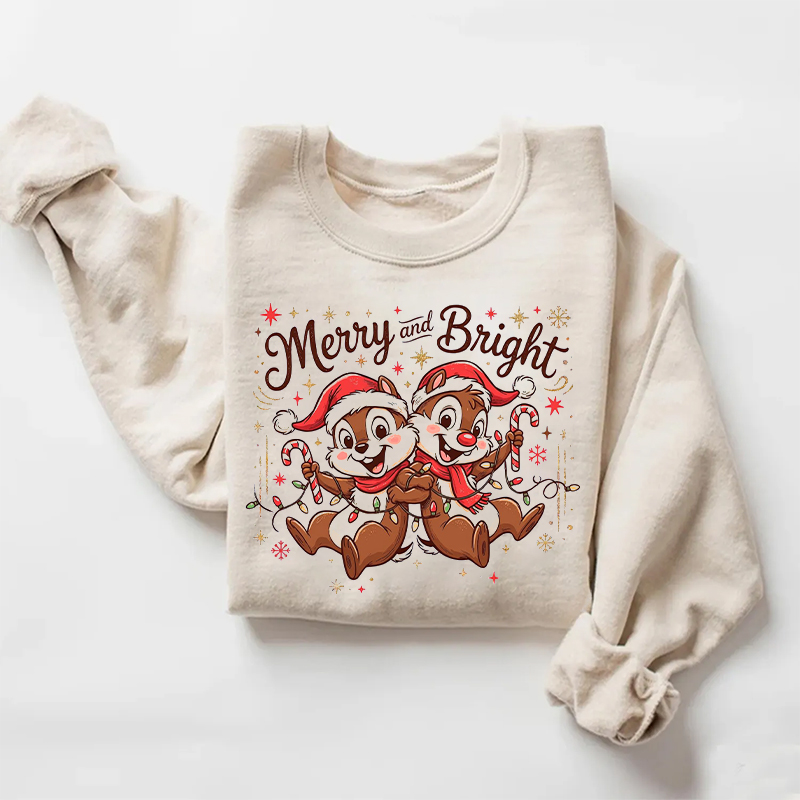 Merry And Bright Christmas Sweatshirt