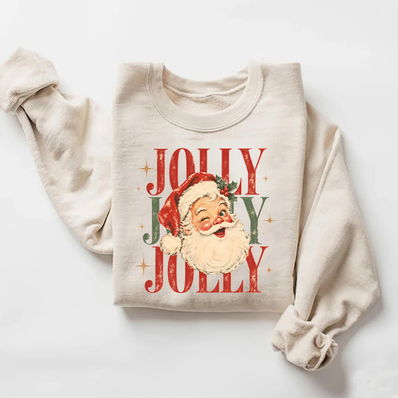 Jolly Christmas Santa Sweatshirt