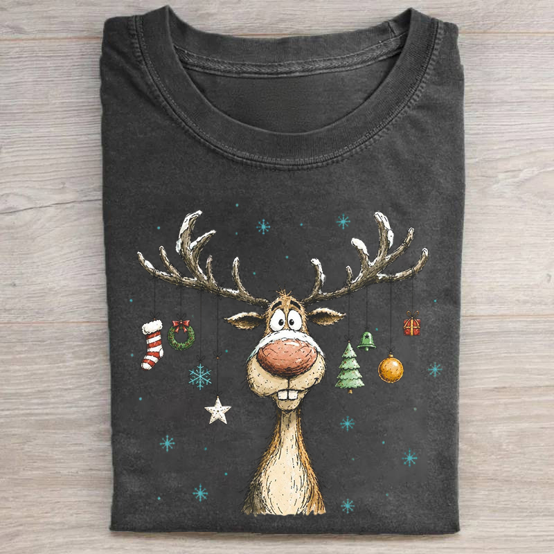 Cute Christmas Reindeer T-shirt