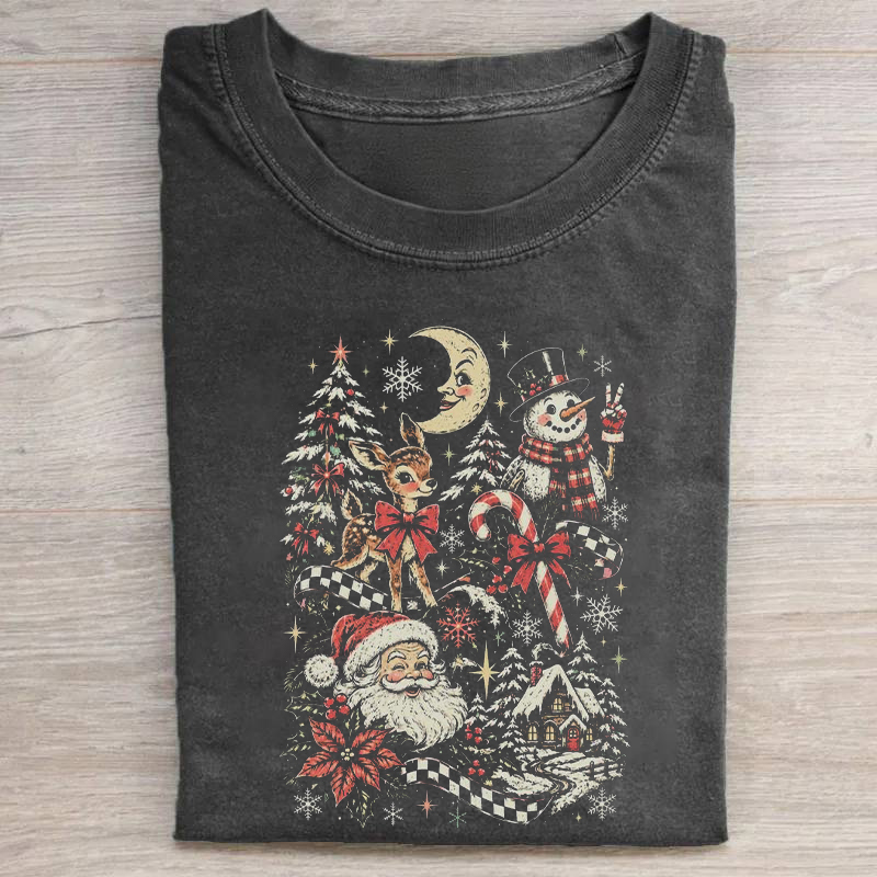 Christmas Snowman Reindeer T-shirt