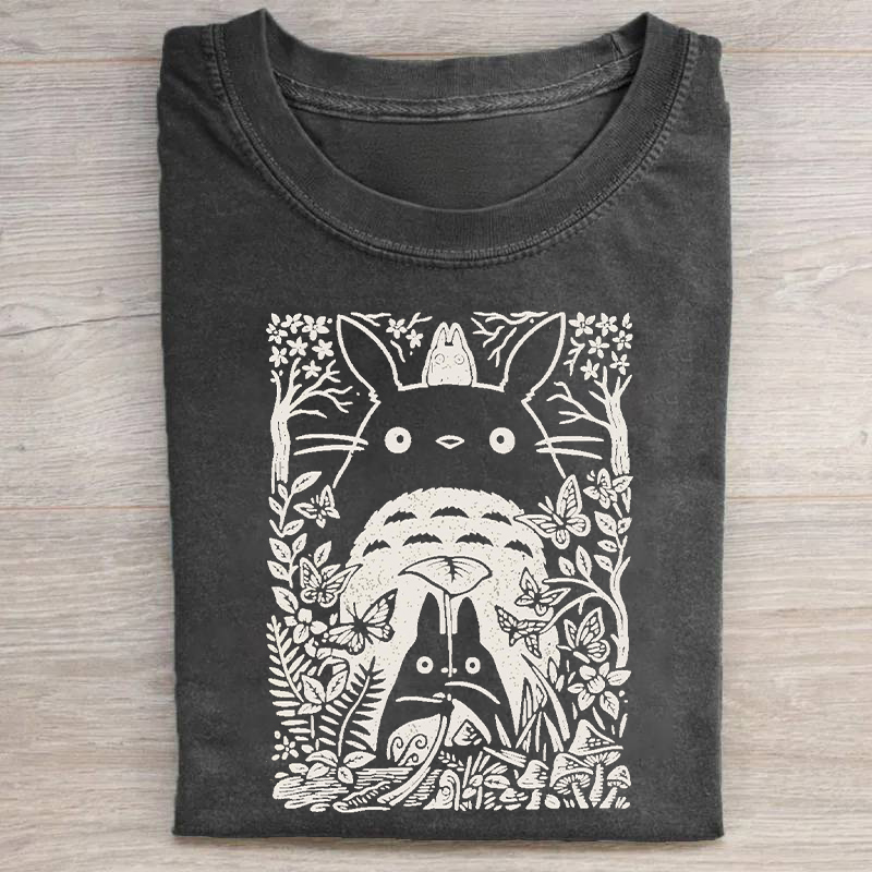Vintage My Neighbor Totoro Sketch T-shirt