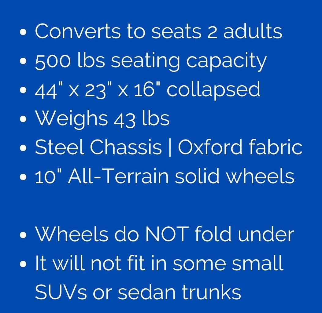 💝𝗢𝗳𝗳𝗶𝗰𝗶𝗮𝗹𝗹𝘆 𝗟𝗶𝗰𝗲𝗻𝘀𝗲𝗱 , Buy 2 Get 2 Free✨Lounge Wagon, 500-lb Weight Capacity