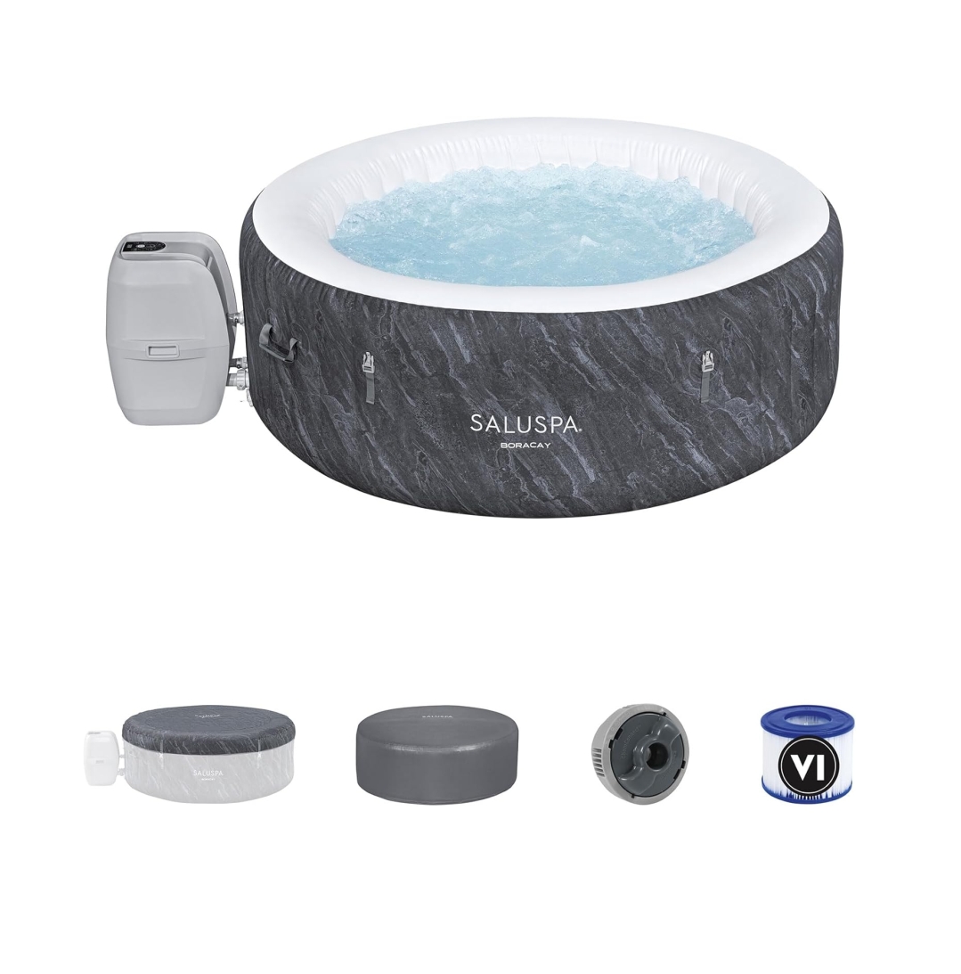 Soon to be sold out!!💝Last Day For Clearance,  Buy 1 Get 1 Free✨Taos by Bestway 5-7 Person EnergySense Inflatable Heated Hot Tub