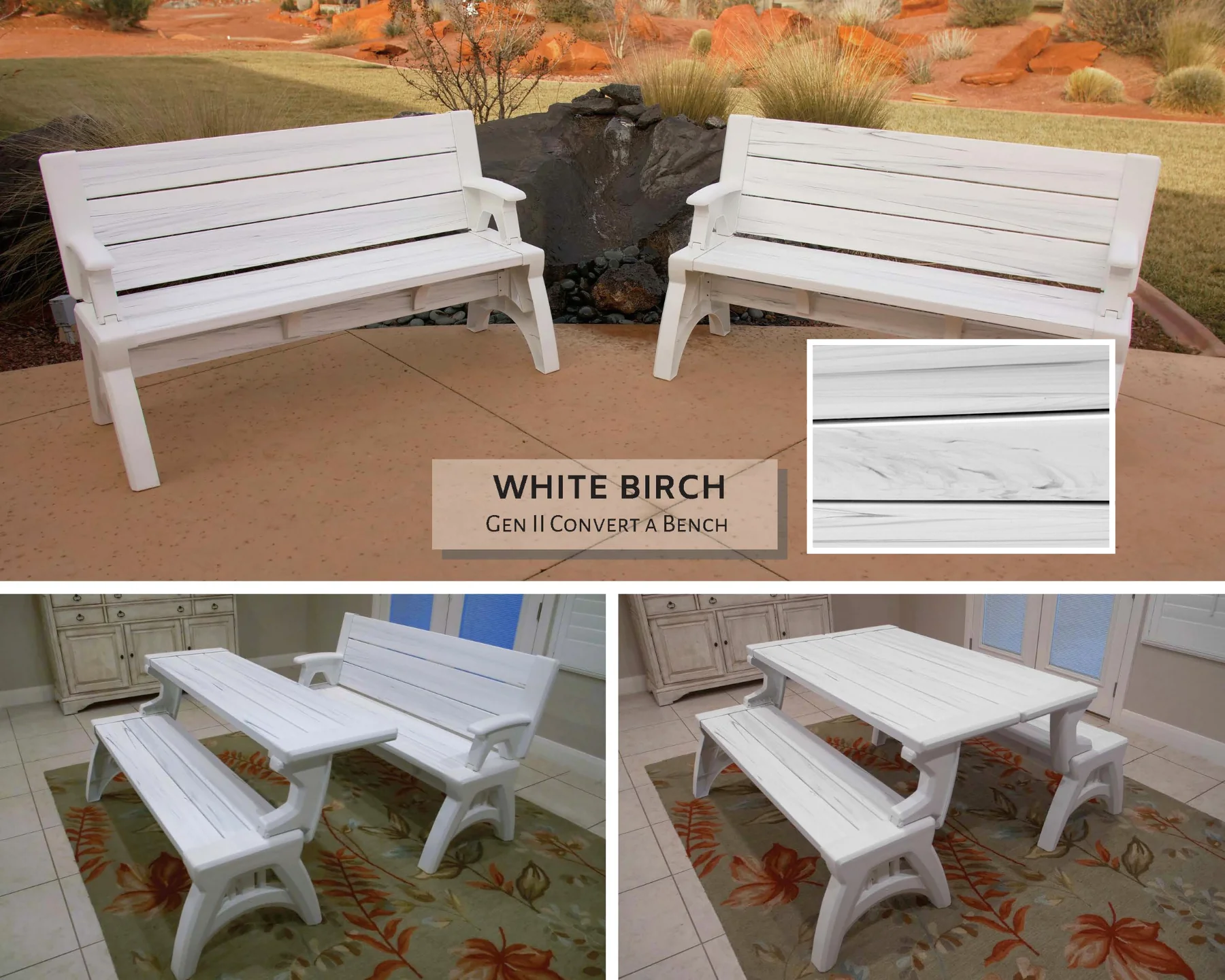 QVC Factory Clearance , Buy 2 Get 2 Free 💝Convert-A-Chair Gen II XL Chair-to-Table with Cup Holder