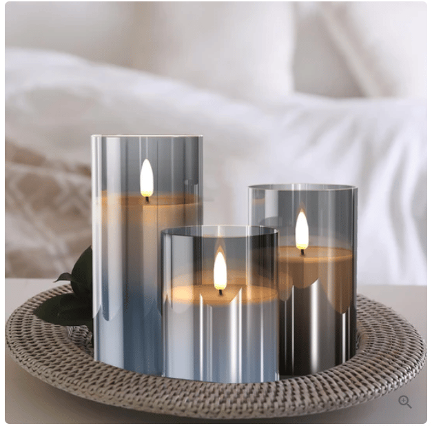 🔥Flameless candles (3 candles)