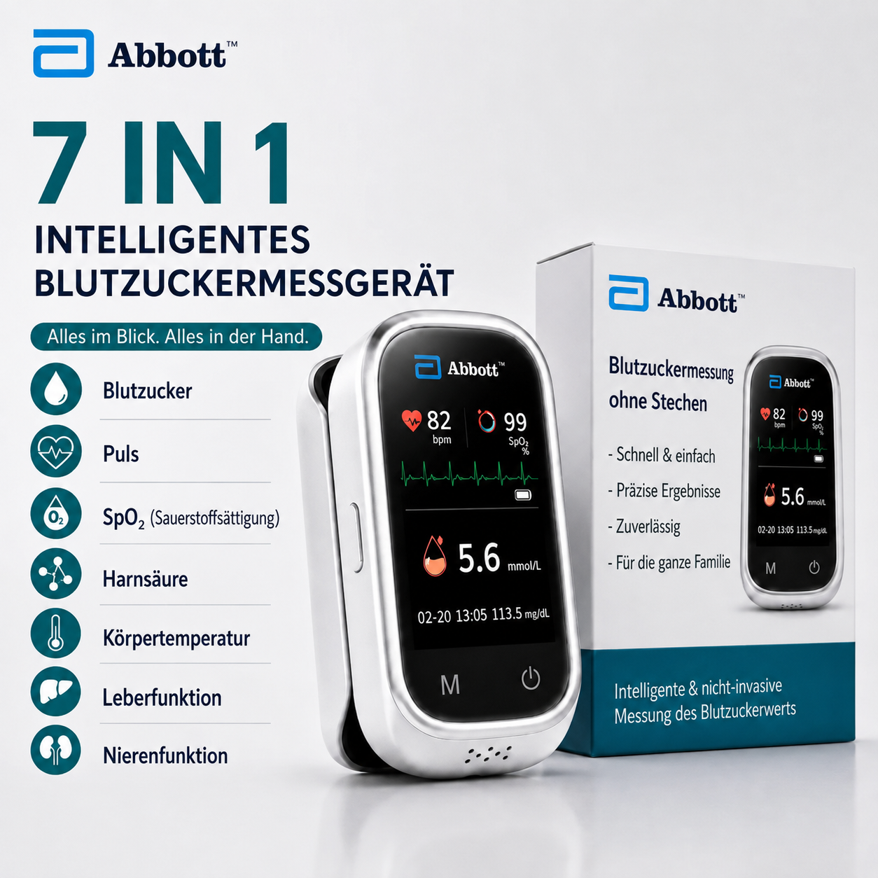❤❤ **Einfache, bequeme und intelligente Messung – wann immer Sie sie brauchen** 🔥🔥