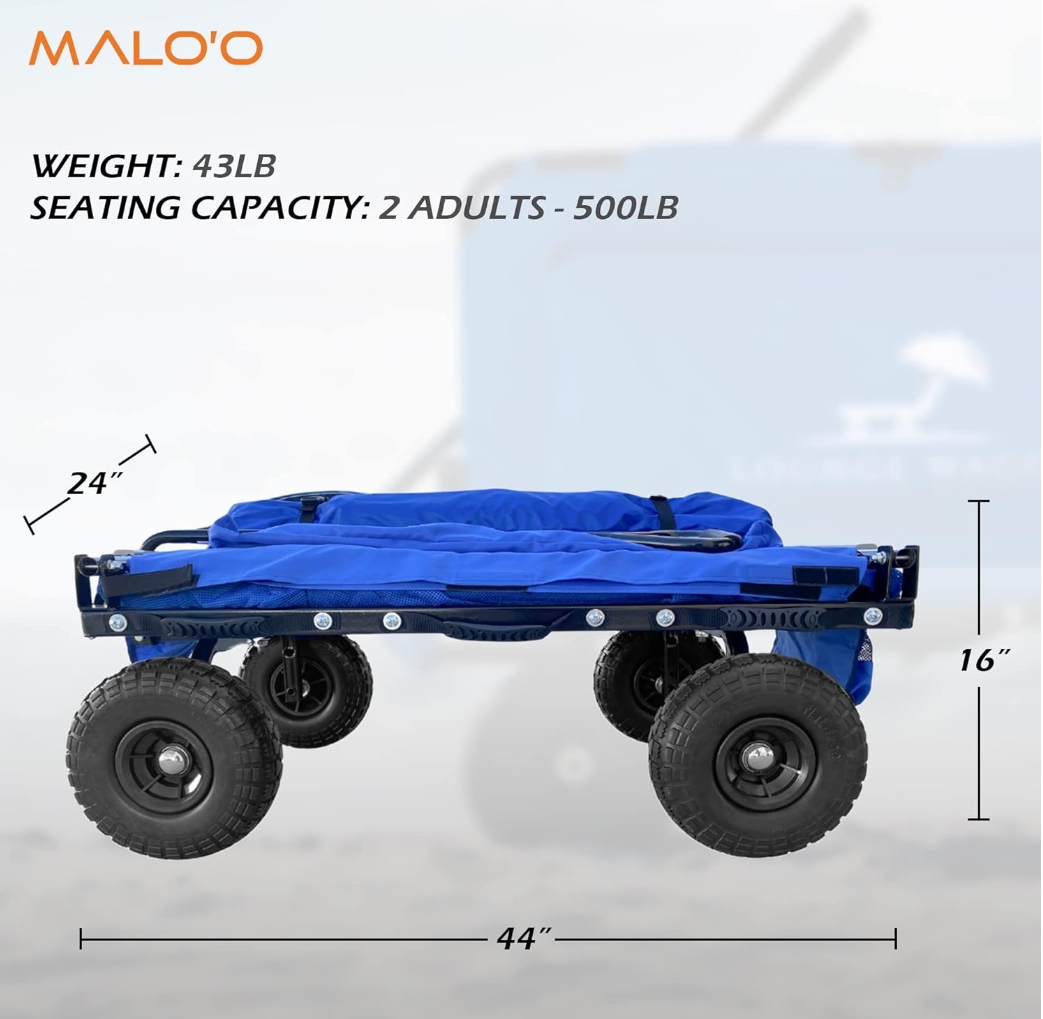 💝𝗢𝗳𝗳𝗶𝗰𝗶𝗮𝗹𝗹𝘆 𝗟𝗶𝗰𝗲𝗻𝘀𝗲𝗱 , Buy 2 Get 2 Free✨Lounge Wagon, 500-lb Weight Capacity