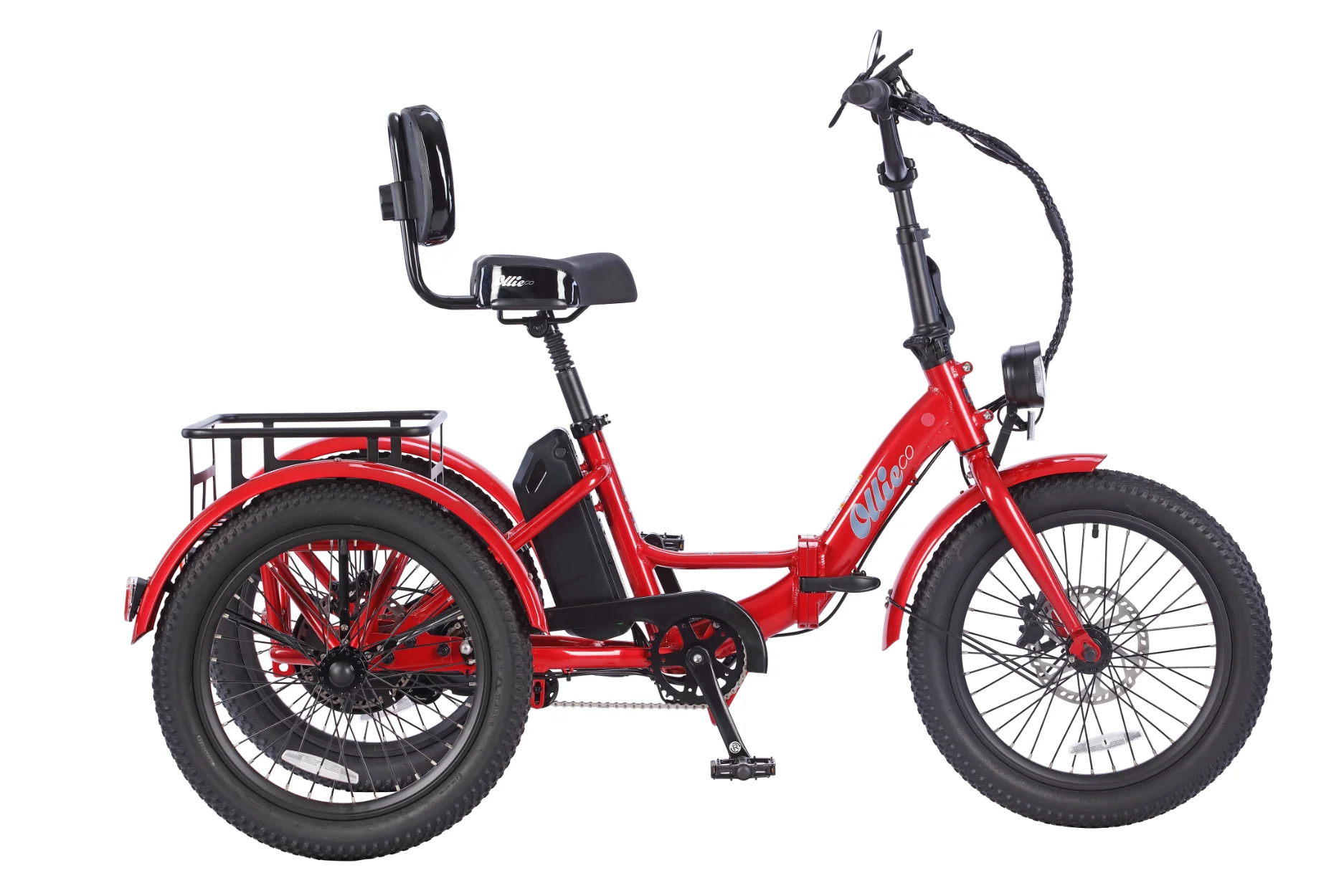 💝Last day clearance✨💝 Buy 1 Get 1 Free✨Ollie Leo electric tricycle with 500W motor and 20MPH speed