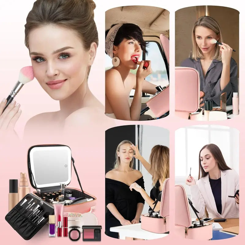 Mother's Day Present-----Portable Makeup Case Cosmetic Organizer