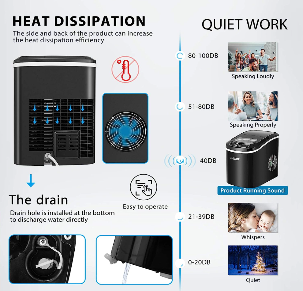 💝HSN -  Last Day for Clearance, Buy 2 Save 30%✨Countertop Ice Maker