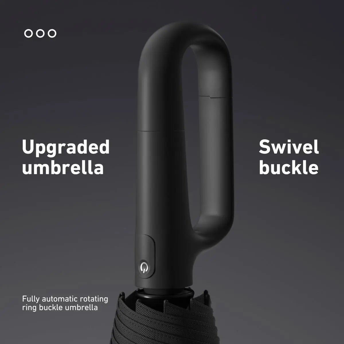 Automatic Folding Umbrella Portable Rain Umbrella with Loop Buckle