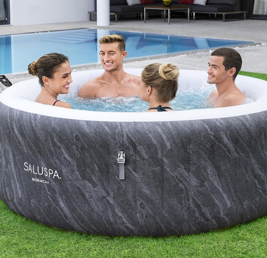 Soon to be sold out!!💝Last Day For Clearance,  Buy 1 Get 1 Free✨Taos by Bestway 5-7 Person EnergySense Inflatable Heated Hot Tub