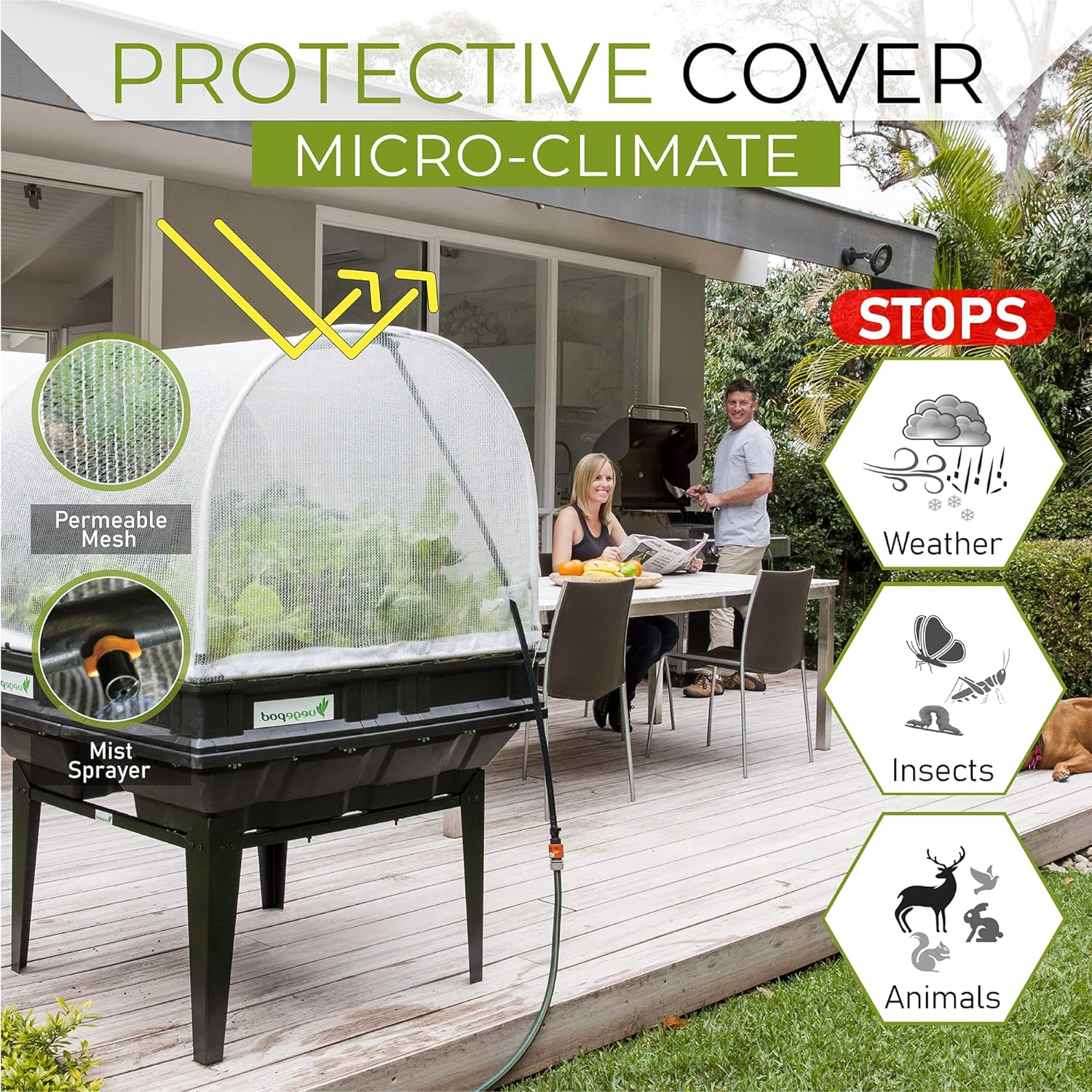 💝New Year Clearance, Buy 2 Get 2 Free 💝Large Raised Garden Bed with Garden Cover