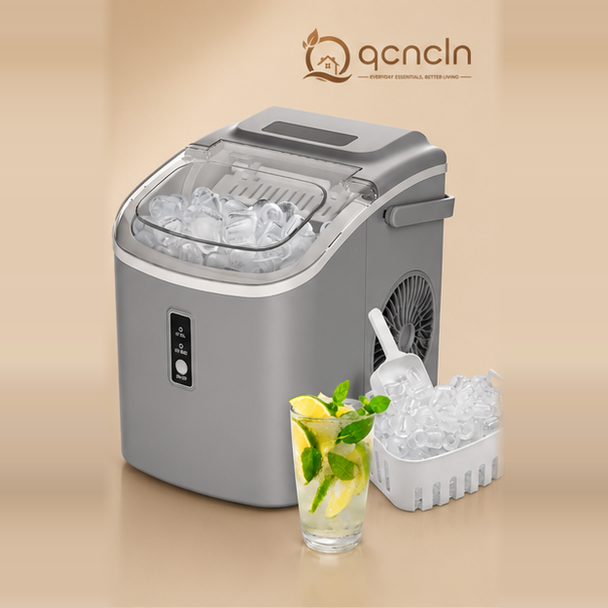 [Copy]Soon to be sold out!!💝Last Day For Clearance, Buy 1 Get 1 Free✨Henning Lee 27-lb 5 Minute Nugget Ice Maker w/ Scoop