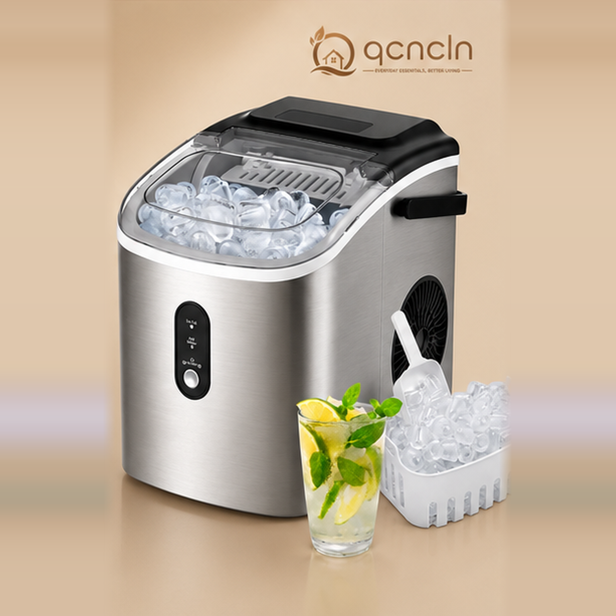[Copy]Soon to be sold out!!💝Last Day For Clearance, Buy 1 Get 1 Free✨Henning Lee 27-lb 5 Minute Nugget Ice Maker w/ Scoop