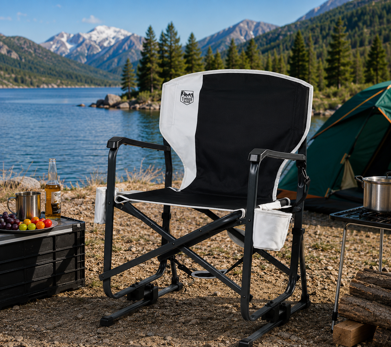 💝Last Day for Clearance💝Buy 2 Get 2 Free💥Timber Ridge Redwood Flow Motion DC Rocker Chair