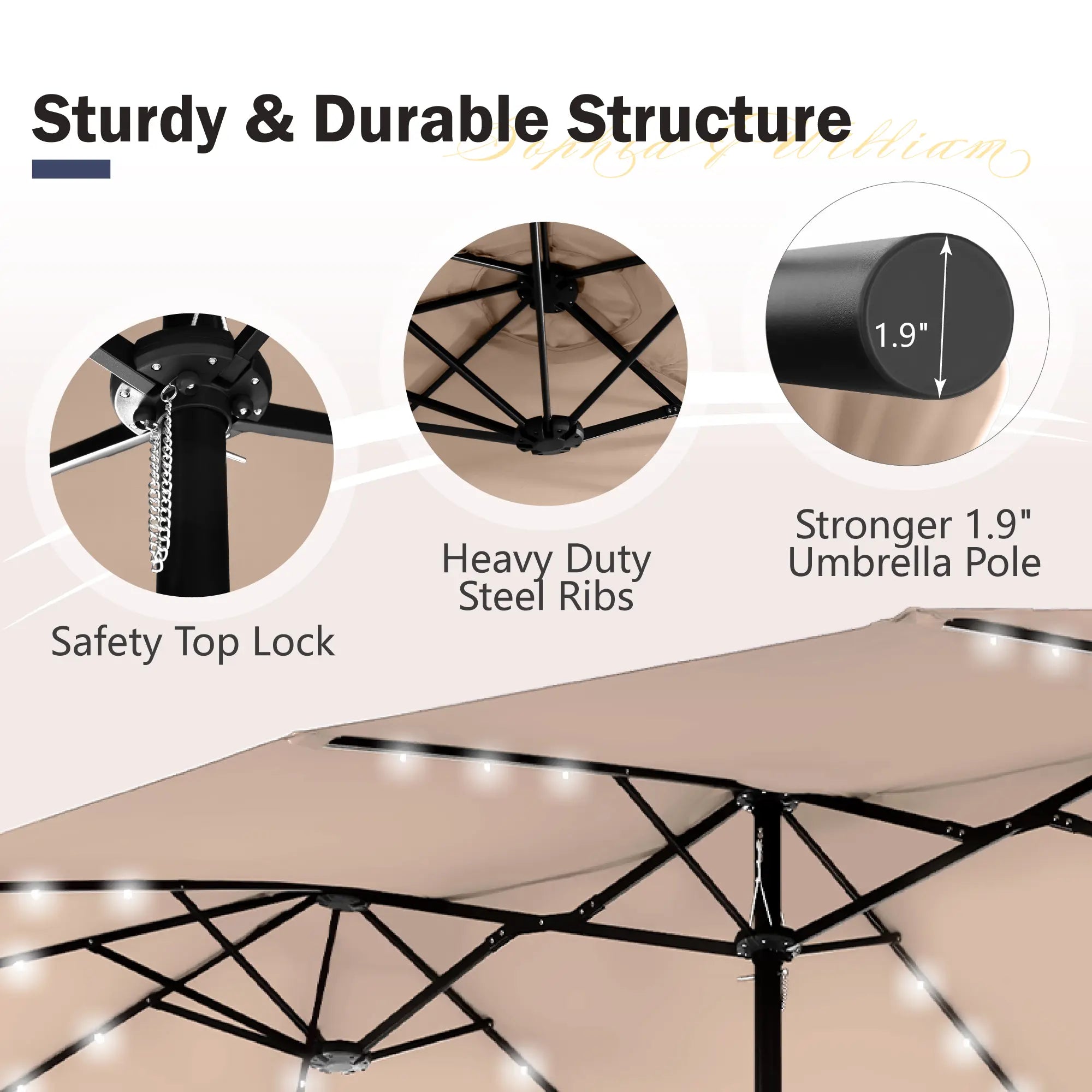 Last day of clearance!!💝Buy 2 Get 2 Free✨ Oversized UV Resistant Outdoor Sun Shade with Heavy-Duty Steel Frame for Backyard & Pool