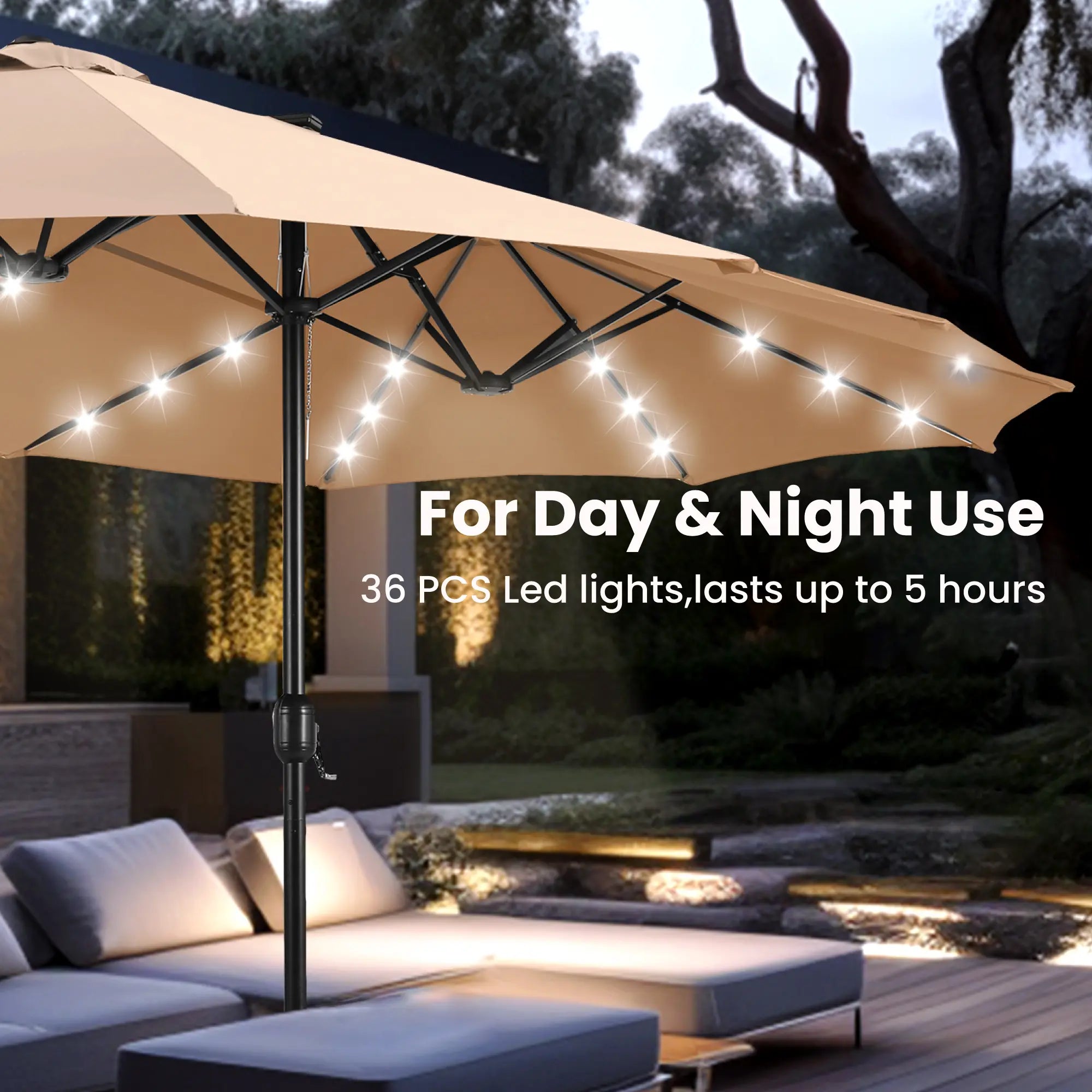 Last day of clearance!!💝Buy 2 Get 2 Free✨ Oversized UV Resistant Outdoor Sun Shade with Heavy-Duty Steel Frame for Backyard & Pool