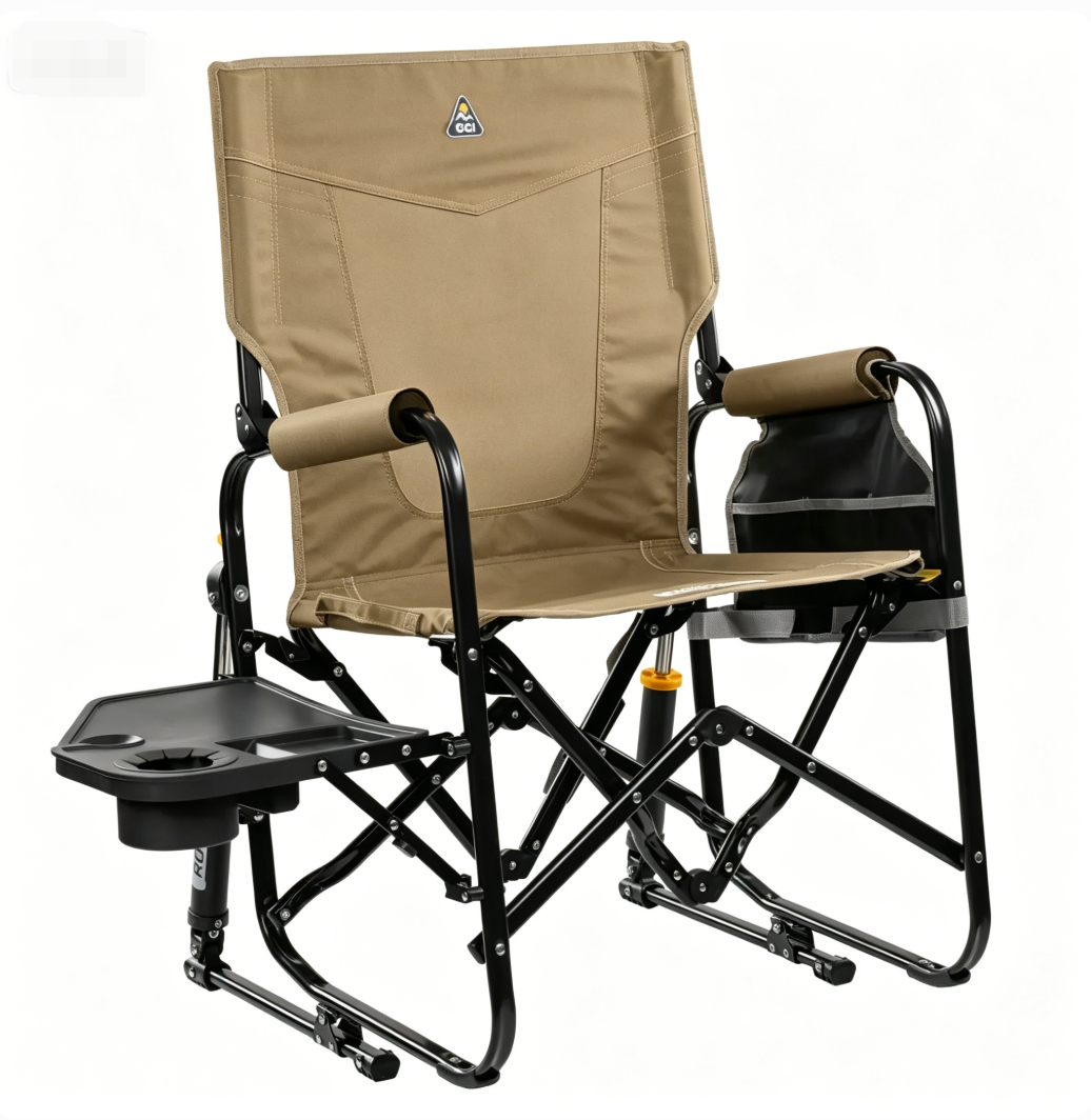 💝Warehouse Clearance💝Buy 2 get 2 free,Buy 4 for only $43.9💥GCI Outdoor Freestyle Pro Rocker Chair w/ Collapsible Side Table✅400-lb Weight Capacity