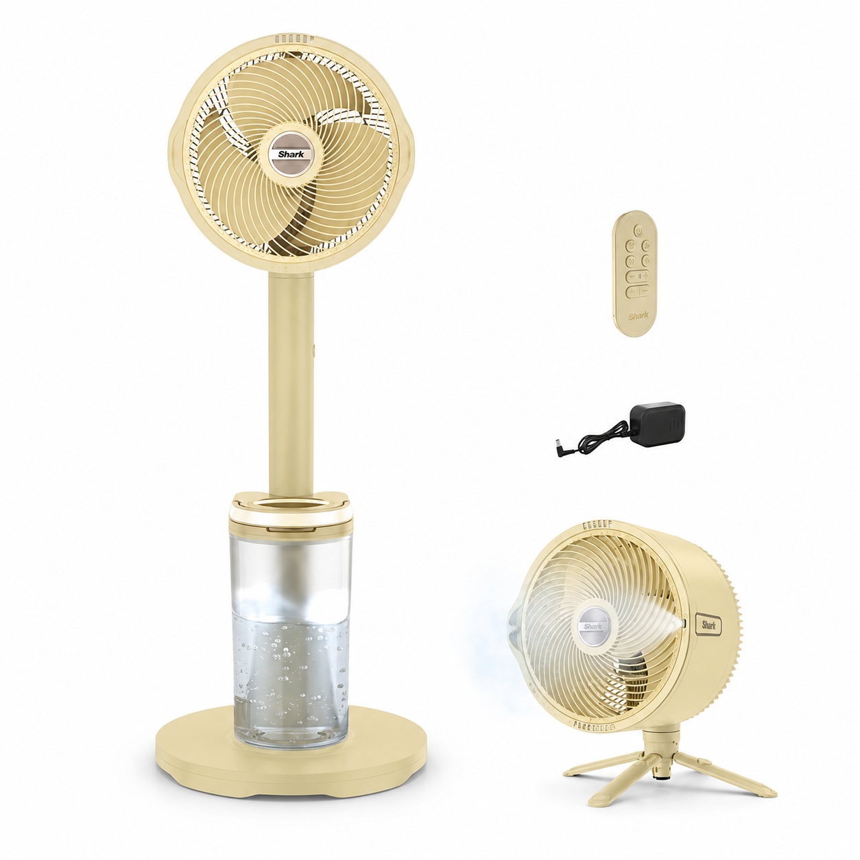 💝Warehouse Clearance💝Buy 2 get 2 free,Buy 4 for only $59.98💥💝Shark FlexBreeze Pro Mist Indoor & Outdoor Fan in Butter