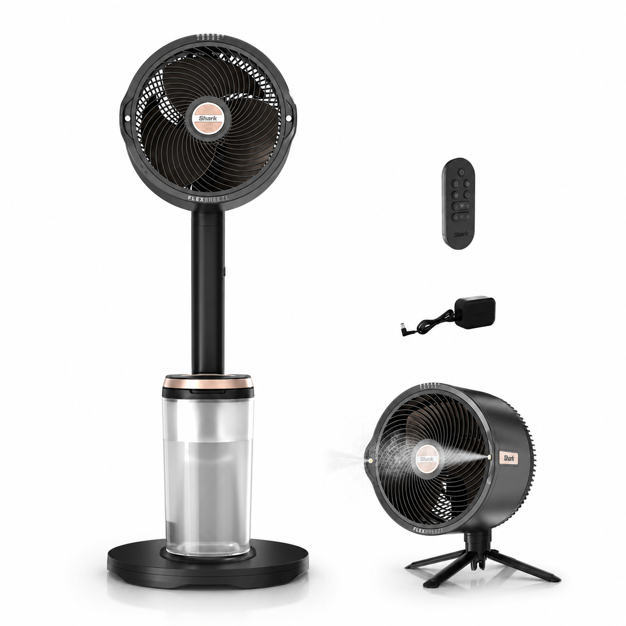 💝Warehouse Clearance💝Buy 2 get 2 free,Buy 4 for only $59.98💥💝Shark FlexBreeze Pro Mist Indoor & Outdoor Fan in Butter