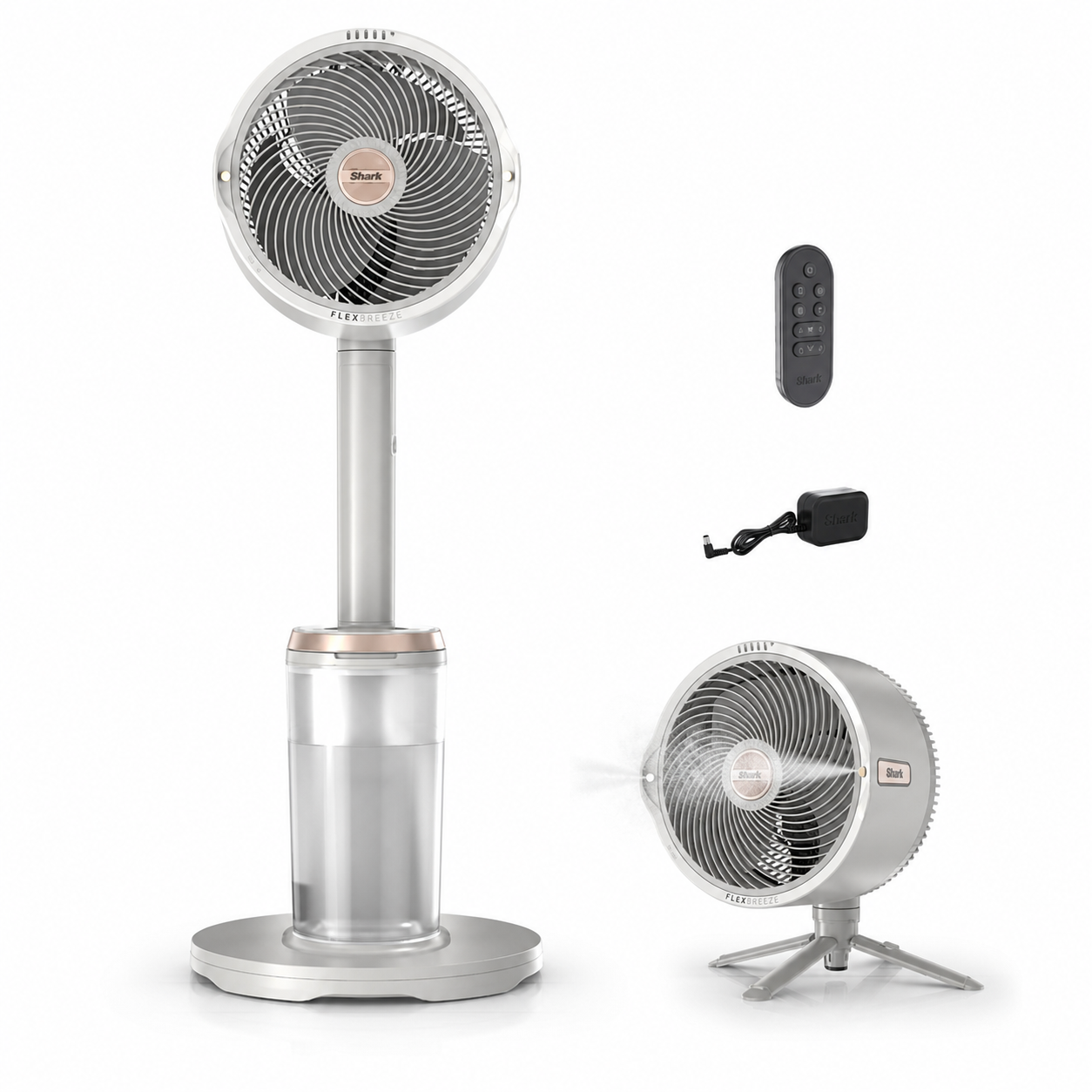 💝Warehouse Clearance💝Buy 2 get 2 free,Buy 4 for only $59.98💥💝Shark FlexBreeze Pro Mist Indoor & Outdoor Fan in Butter
