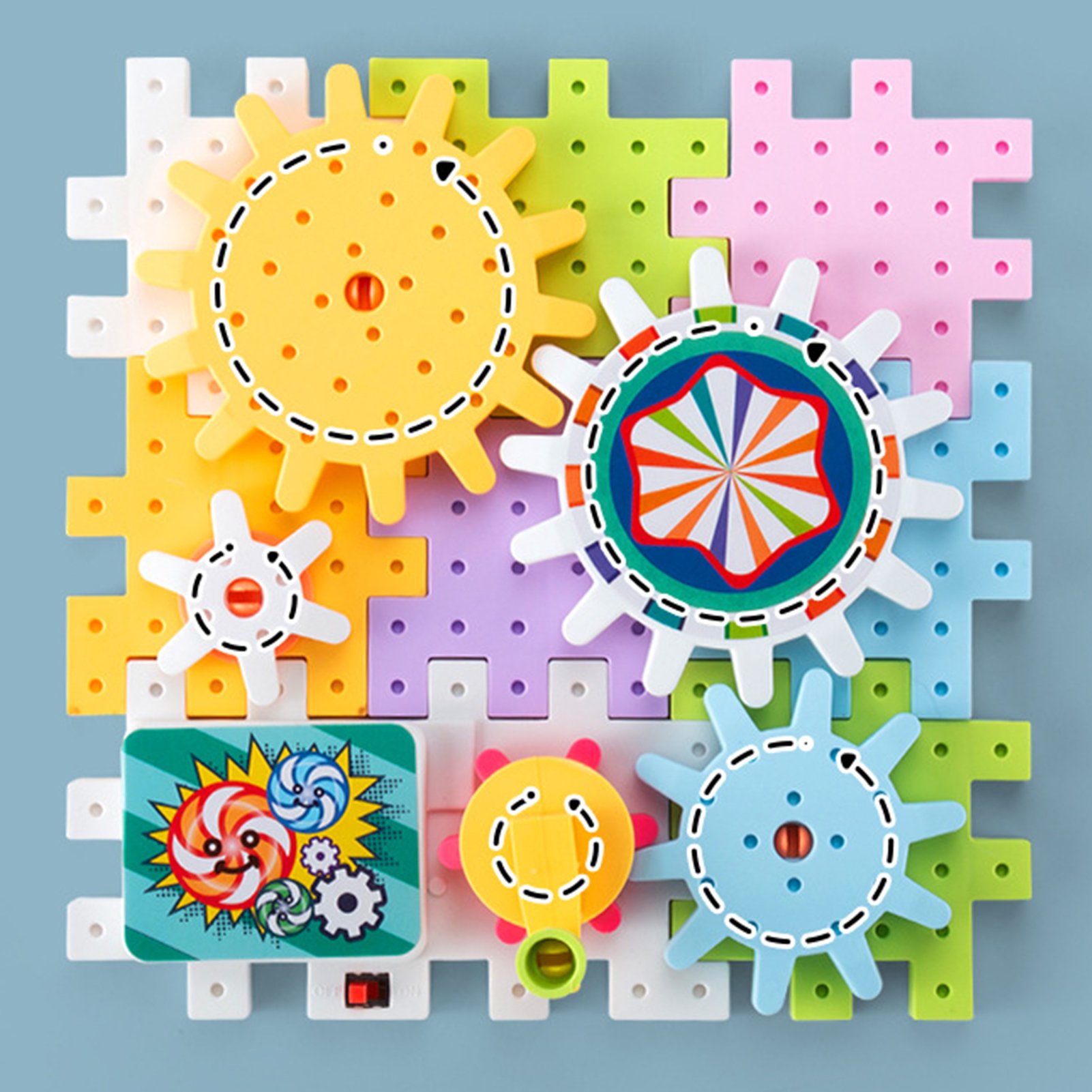 Children's Assembled Electric Gear Building Blocks