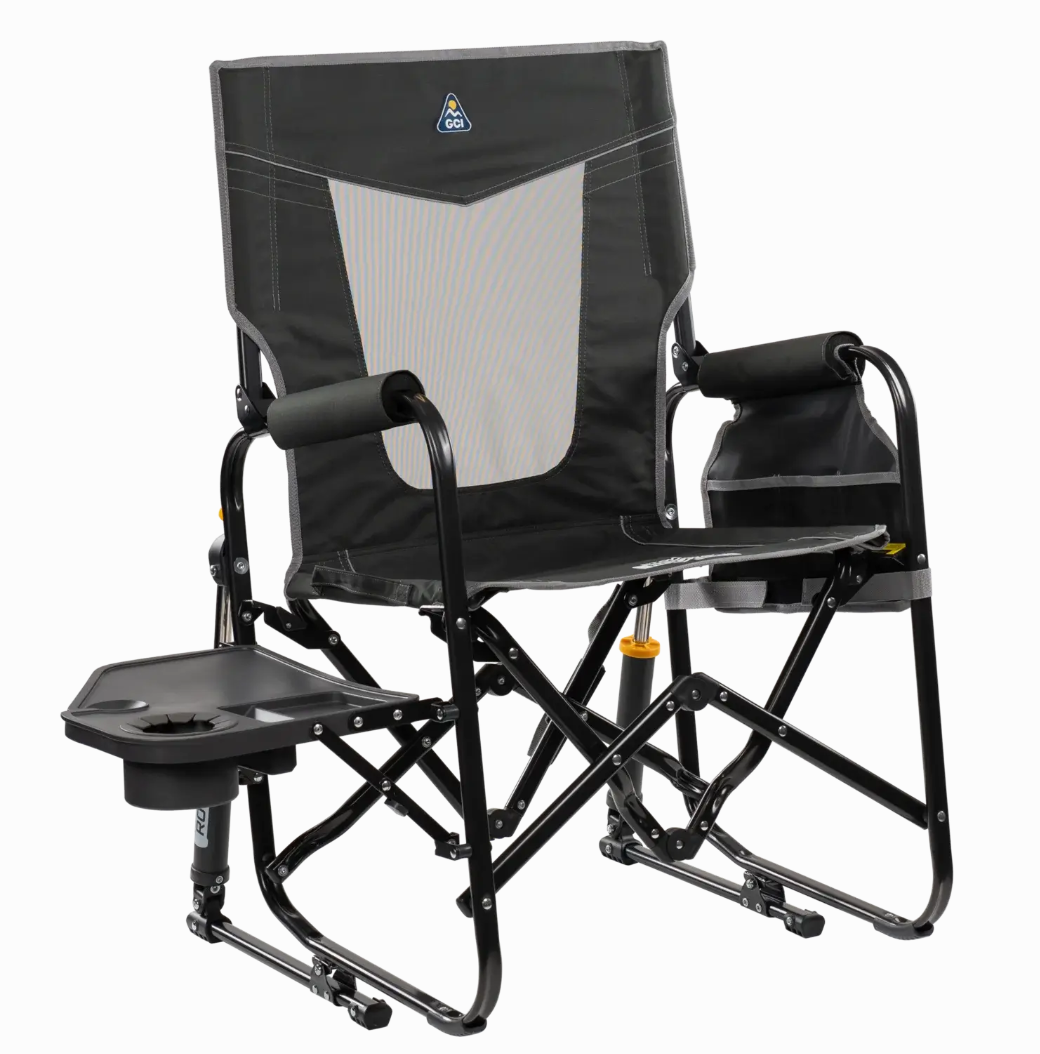 💝Warehouse Clearance💝Buy 2 get 2 free,Buy 4 for only $43.9💥GCI Outdoor Freestyle Pro Rocker Chair w/ Collapsible Side Table✅400-lb Weight Capacity