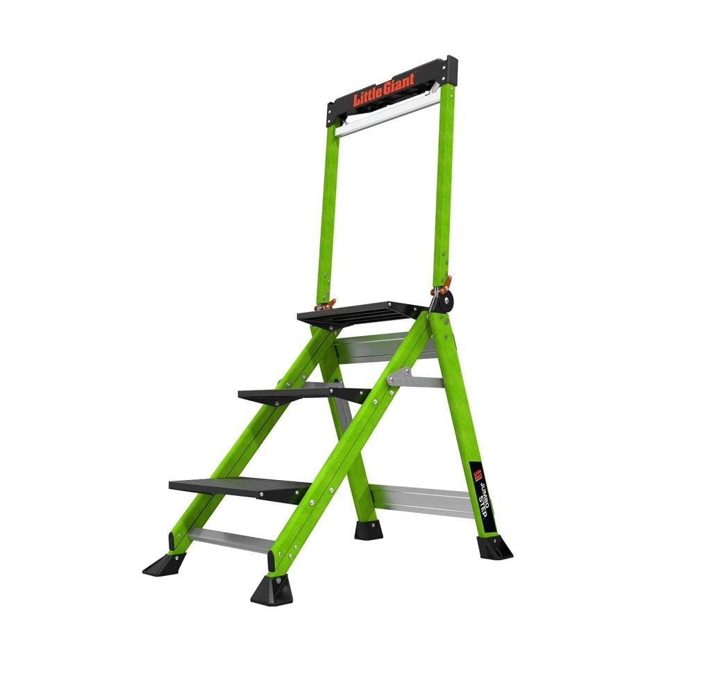 New Year Clearance, Buy 1  Get 1 Free 💝Little Giant Jumbo 3-Step Lightweight Step Stool w/ Safety Bar