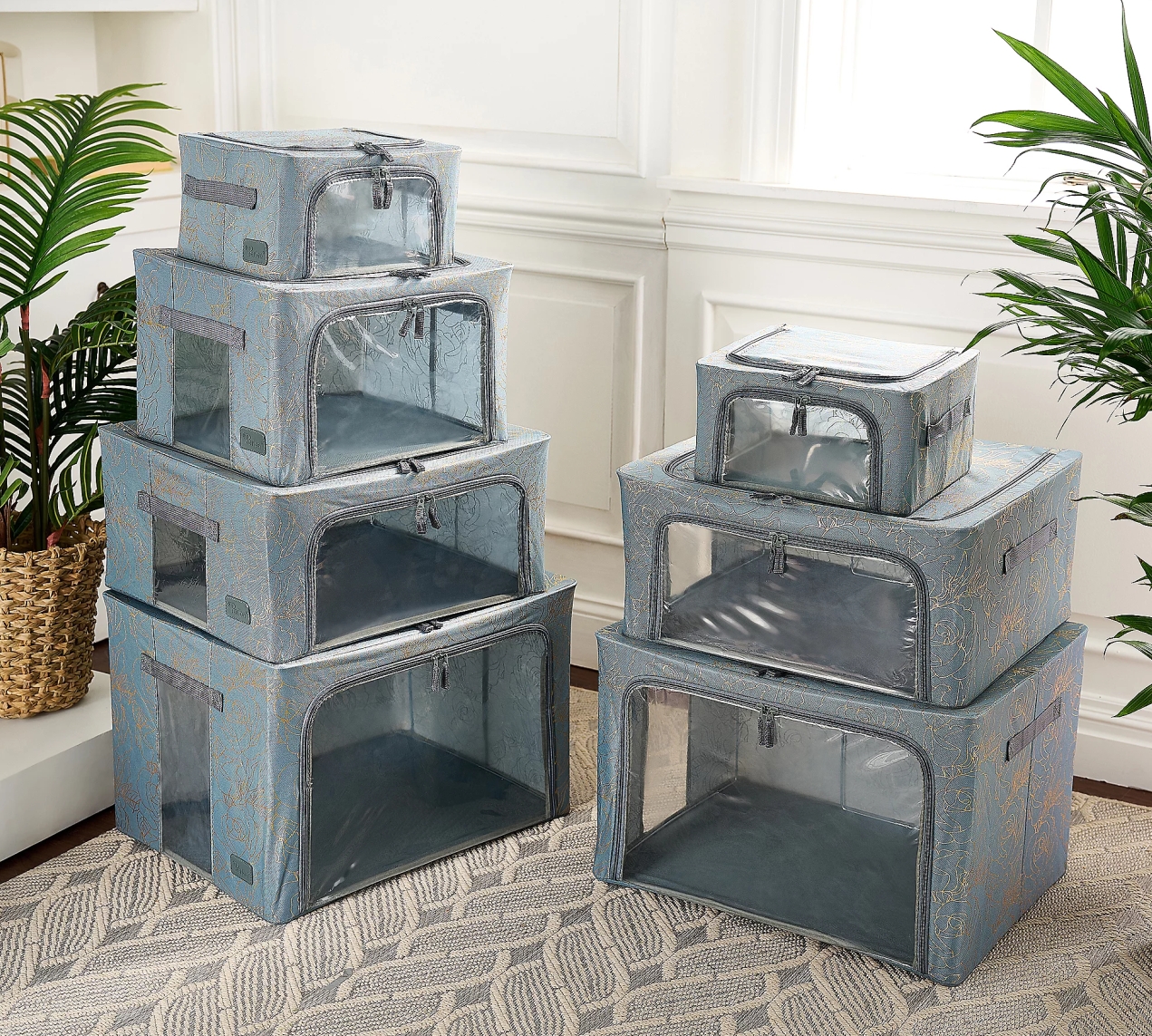 New Year Clearance, Buy 2 Get 2 Free 💥Periea Set of 7 Assorted Collapsible Storage Boxes